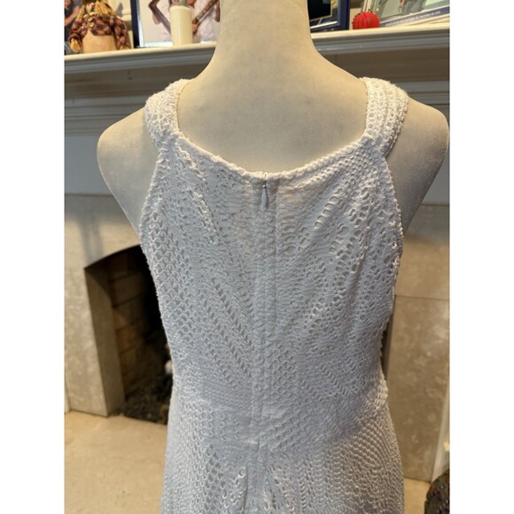Chico's Women's White Lace Overlay Handkerchief Dress Chico’s Size 0 Or Small - Picture 5 of 7